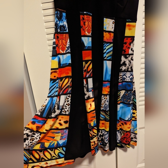 Frank Lyman | Colorful Fit and Flare Midi Dress - Size 10 - Picture 2 of 5